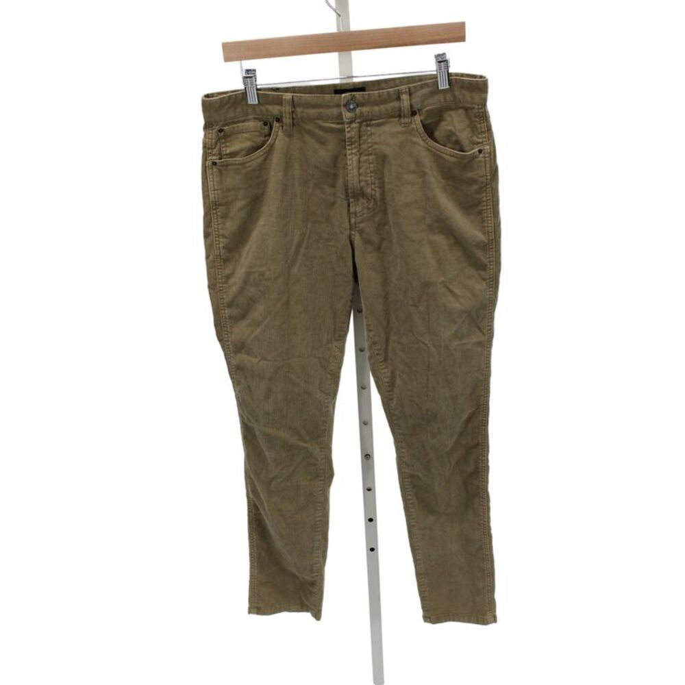 Rails Mens Chino Pants Brown 97% Cotton Button Fly Size 32